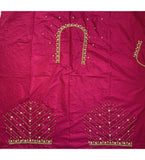 Women's Cotton Silk Self Design Unstitched Blouse Piece (Pink, 80-100 cm) - GillKart